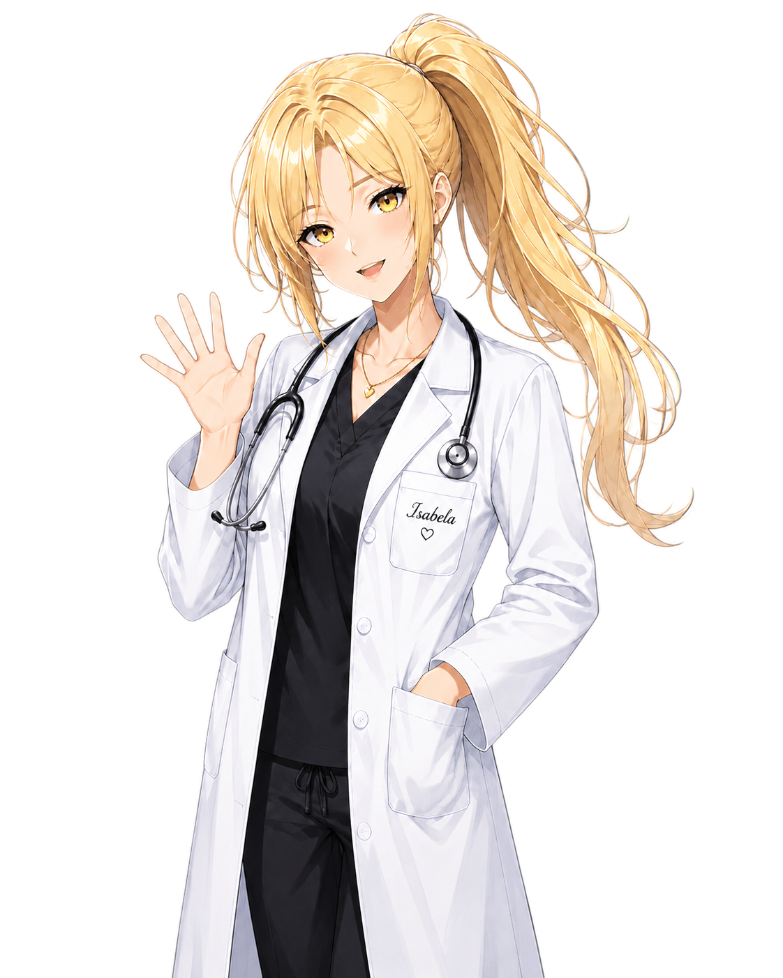 Dra. Isabela, personagem que acompanha o estudante no MedQuest